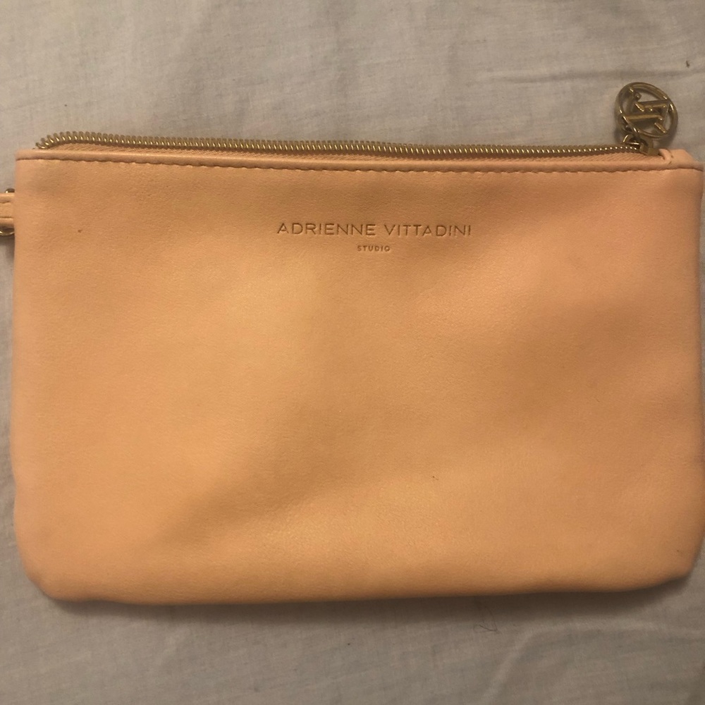 Adrienne Vittadini Pink Clutch Wrislet with Debit Card Holder